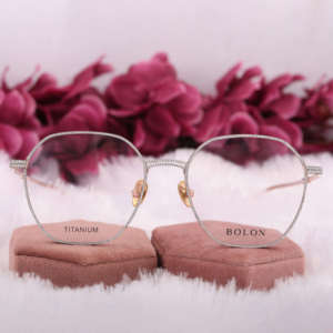 Lunettes hexagonales unisexes de créateur Lunettes en alliage à la mode avec clous en moissanite pour un usage quotidien - Product Image 1