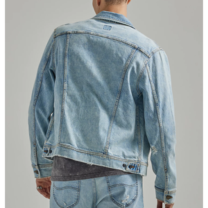 Venta al por mayor Última Venta caliente Chaqueta de mezclilla Hombres Casual Regular Fit Jeans Chaqueta de mezclilla de alta calidad Bolsillo delantero Ecológico - Product Image 5