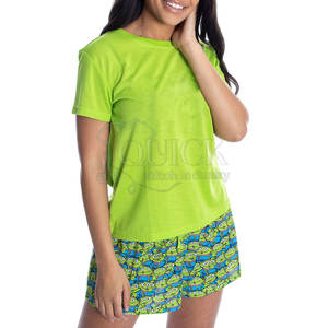 Taille élastique décontracté 100% coton au-dessus du genou solide respirant été femmes Shorts du Pakistan - Product Image 4