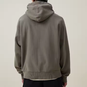 Offre Spéciale automne couleur unie hommes à manches longues fermeture éclair Hoodies avec des couleurs et des tailles personnalisées - Product Image 3