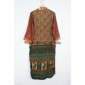 Beautiful Comfortable Floral Print Silk Kimono <b>Robe</b>-Best Quality Summer Sleepwear Gown for <b>Women</b> Breathable & Quick <b>Dry</b> - Product Image 5