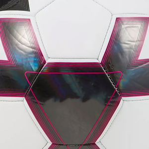 Ballon de football de haute qualité fabriqué par le fabricant, 100% PU, impression de logo personnalisée, ballon de football pakistanais, taille 5, cousu à la machine - Product Image 2