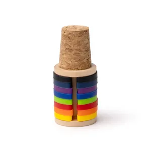 Bouchons de bouteille de vin personnalisés - Bouchon de bouteille Hoodia en bois Gadgets - Product Image 4