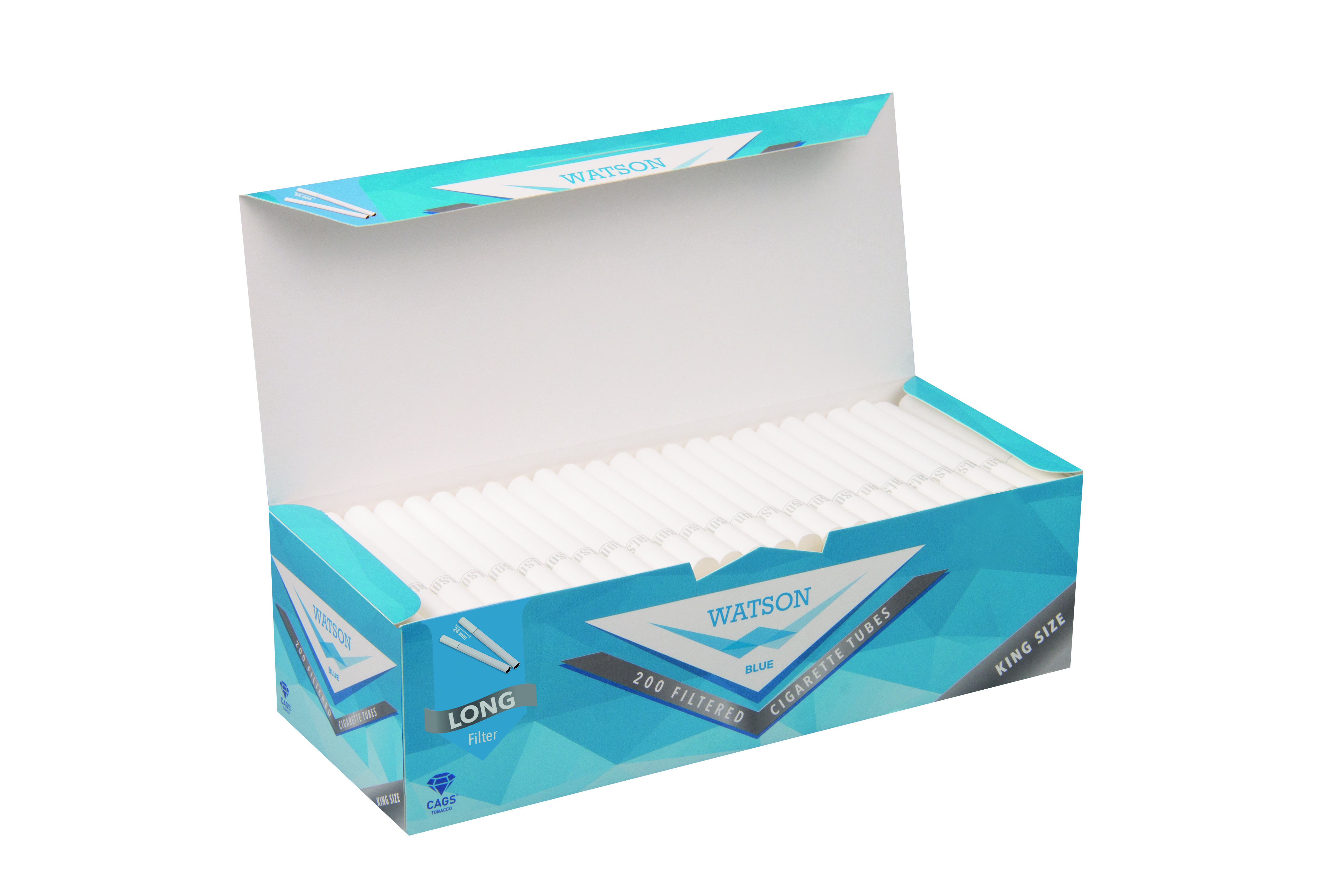 8,1mm çap 24mm filtre uzunluğu ile Watson King Size uzun mavi sigara  tüpleri| Alibaba.com
