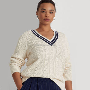 Cárdigan ajustado de estilo universitario para mujer, suéter de manga larga de punto con cuello de pico, Otoño e Invierno - Product Image 2