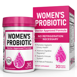 Aangepaste Probiotische Capsules Voor Vrouwen, <span class=keywords><strong>50</strong></span> Miljard <span class=keywords><strong>Cfu</strong></span>, Biologische Probiotica Met Prebiotica Voor Darmgezondheidsondersteuning - Product Image 1