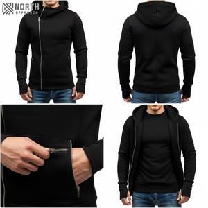 Épais lourd blanc à capuche goutte épaule hommes sweat 500 460 400 Gsm Logo personnalisé français éponge lourd surdimensionné à capuche - Product Image 6