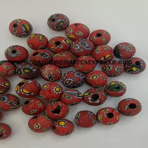 Multicolor Millefiori Glass <b>Beads</b> for Jewelry Making Fashion Chevrons <b>Beads</b> with Crystal Box Packing - Product Image 1