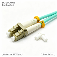 Cordon de brassage fibre optique LC LC OM3 multimode 50/125, câble optique optimisé au laser pour centre de données