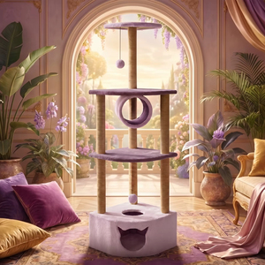 Amistar Cat Oasis – Griffoir tunnel de luxe pour chat, aire de jeux multifonctionnelle pour toutes les races et tailles - Product Image 1