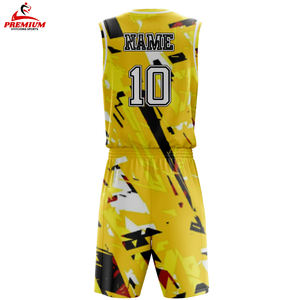 ชุดกีฬาบาสเกตบอลแบบสั่งทำพิเศษสำหรับผู้หญิงและผู้ชาย เสื้อทีมเปล่าสำหรับพิมพ์ลาย - Product Image 2