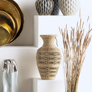 Vases décoratifs en jonc de mer tissés à la main pour la maison fabriqués au Vietnam matériau écologique pour la décoration de vaisselle en gros - Product Image 5