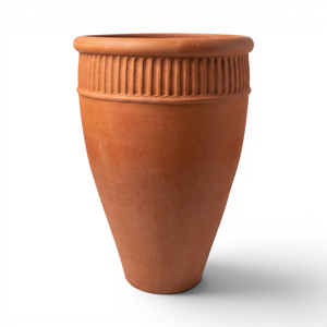 Maceta Grande de Terracota Rústica para Jardinería y Decoración del Hogar - Product Image 1