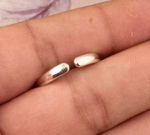 Rough Natural Blue Topaz <b>Ring</b> Handmade 925 Sterling Silver <b>Adjustable</b> <b>Ring</b> Unique Anniversary Gift for Her - Product Image 3