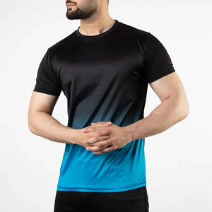 Top Quality Men Sublimation T-<b>Shirts</b> Printing <b>100</b>% <b>Polyester</b> Sports Workout Sublimation Latest T <b>Shirts</b> OEM fitted - Product Image 2