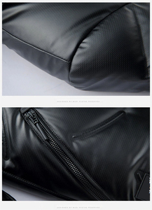 Abrigo de nailon Unisex de talla grande con estampado personalizado de alta calidad, chaqueta acolchada de invierno transpirable con diseño de camuflaje brillante - Product Image 4