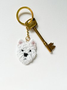 Nuevo Llavero Personalizado con Cuentas Bordadas a la Moda, Llavero con Retrato de Perro con Cuentas, Llavero Conmemorativo Personalizado para Mascotas - Product Image 4