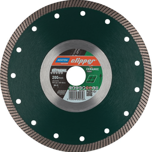 ใบตัดเพชรสำหรับเครื่อง NORTON CLIPPER รุ่น Extreme Ceramic Turbo ขนาด 200 มม. รูขนาด 25.4 มม. ความกว้างของเซกเมนต์ 1.4 มม. ใบเจียรเซกเมนต์ - Product Image 3