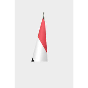 Official Yemen Indoor <b>Flag</b> with Digital Printing Aluminum <b>Pole</b> Pennant Design - Product Image 3