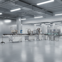 Ligne de production de bouteilles PET de 500 ml, machine de remplissage d'eau et machine de soufflage de bouteilles