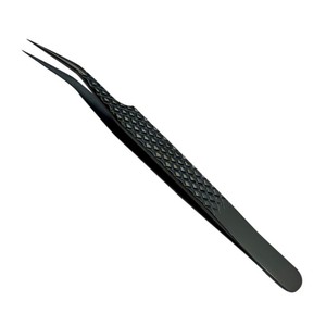 Pinzas para Pestañas Profesionales de Acero Inoxidable con Etiqueta Privada Personalizada, 45/75/90 Grados, Punta Nano Grip, Logotipo Impreso en Fibra - Product Image 4