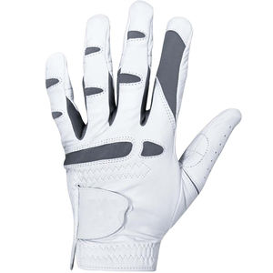Gants de golf en cuir véritable antidérapants avec logo personnalisé, haute qualité, résistance aux chocs, pour homme, main gauche, accessoire sportif - Product Image 1