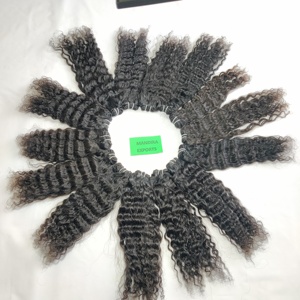 Extensiones de cabello humano Remy Virgin Natural Indian Temple, estilos sueltos de onda profunda y súper ondas, paquetes rizados sin procesar - Product Image 4