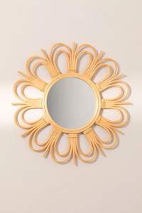 Best Price Natural Rattan <b>Mirror</b> <b>Hanging</b> <b>Wall</b> New Design for Wholesale and Decoration Indoor Boho Rustic Style RM07 - Product Image 4