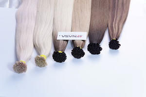 Flat Tip hair extension high quality 100% Vietnamese hair 55cm Double Drawn fast shipping <b>piano</b> color - Product Image 6