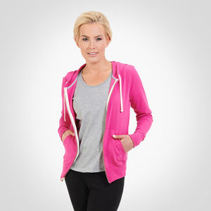 Sudaderas CUMAX con Logotipo Personalizado, Talla Grande, Lavanda Claro, Cierre Completo, 100% Lana de Alta Calidad, Sudaderas con Capucha para Mujer - Product Image 6