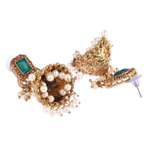 Conjunto de pendientes y pendientes de diseñador para mujer, Gargantilla india, pendientes con diseño de Maang Tikka, cristal de Kundan, venta al por mayor - Product Image 5