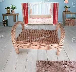 Cama de bebé de madera multifuncional inteligente, accesorios de fotografía para recién nacidos para exteriores y casa de campo, cama de mimbre y accesorios de estudio fotográfico - Product Image 2