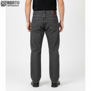 OEM กางเกงยีนส์ผู้ชายผ้าฝ้าย14-16ออนซ์, กางเกงยีนส์ทรงหลวมน้ำหนักมากซักได้สำหรับฤดูหนาว - Product Image 2