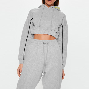Chándal deportivo con capucha para mujer, ropa deportiva para correr, traje de Terry francés, venta al por mayor - Product Image 2