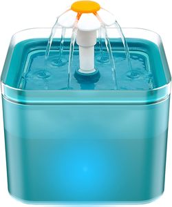 Dispensador de agua para mascotas, Alimentador automático para mascotas, fuente de agua para gatos, pantalla LED de nivel de agua, productos para gatos - Product Image 1