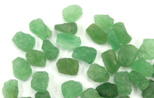 25 pièces de cristal de quartz vert fraise naturel de haute qualité, 12-14 mm, pierres précieuses brutes, effet étoile, pour pendentif, bague - Product Image 2
