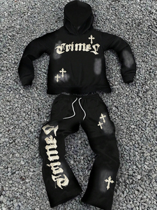 Nouvelle mode de survêtement à carreaux pour le jogging design Survêtements deux pièces pour hommes fabriqués au Pakistan pour la vente Service OEM - Product Image 4