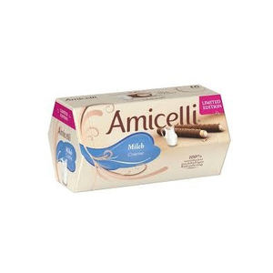 Gaufrettes au chocolat Amicelli, rouleaux fourrés à la crème de noisettes, parfaites pour grignoter, 125g - Product Image 5