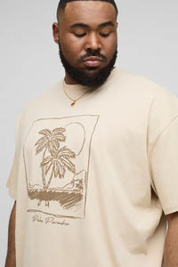 2025 surdimensionné hommes coton T-Shirt Premium couture qualité personnalisé Streetwear avec pour bouffée impression motif 100% 240GSM coton - Product Image 3