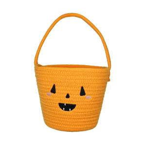 Venta al por mayor decoración de Halloween cesta de calabaza de algodón cesta de Halloween para vacaciones hecho a mano en Vietnam - Product Image 1