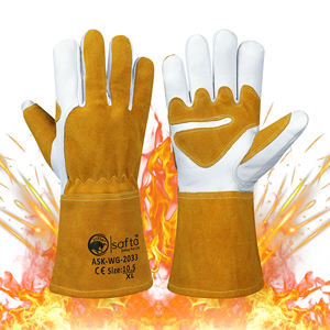 ถุงมืองานเชื่อม MIG ทนความร้อนสูงถุงมือนิรภัยงานเชื่อมหนังถุงมือหนังงานหนัก - Product Image 3