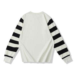 Sudadera de Manga Larga Unisex para Motocicleta, 100% Algodón, 280gsm, con Rayas de Colores, Personalizable de Alta Calidad - Product Image 4