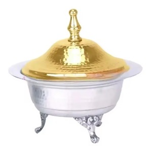 Mesa Decorativa Fruta y Dátiles Cuenco Metal Único Pulido Cuenco - Product Image 2