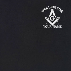 T-shirt classique maçonnique pour hommes, avec compas carré, Lodge maçonnique, en coton imprimé, T-shirt graphique maçonnique - Product Image 3