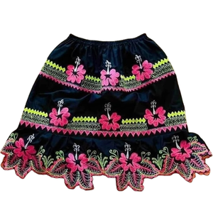 Island Style Embroidered Cotton <b>Skirt</b> for Women Unique Printed Skinny Design with High Demand A-Line Mini <b>Skirts</b> - Product Image 5
