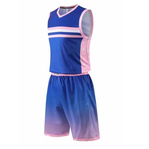 ชุดกีฬาบาสเก็ตบอลลดราคา ผ้าโพลีเอสเตอร์ 100% แห้งเร็ว ระบายอากาศได้ดี สำหรับผู้ใหญ่ - Product Image 1
