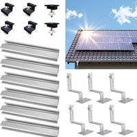 Soporte de montaje en suelo Angels para riel de paneles solares fotovoltaicos, estructura del sistema de montaje en suelo para sistemas fotovoltaicos