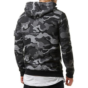 Meilleure Qualité Hommes mode camouflage Hoodies Hommes pullover Hoodies Nouveau Design À Capuche Fabriqué Au Pakistan personnalisé épaule zip patch - Product Image 6