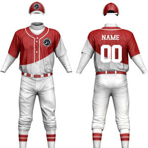 Custom Designed Plus Size Softball & Baseball Uniform Set High Quality <b>Fabric</b> for Adults Youth Sportswear with Embroidery - Product Image 6