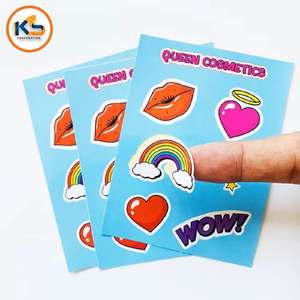 OEM Custom Kiss Cut Vinyl <b>Sticker</b> Sheets | High-quality Waterproof Removable Adhesive <b>Decals</b> 100pcs Glossy Finish Custom Sizes - Product Image 4
